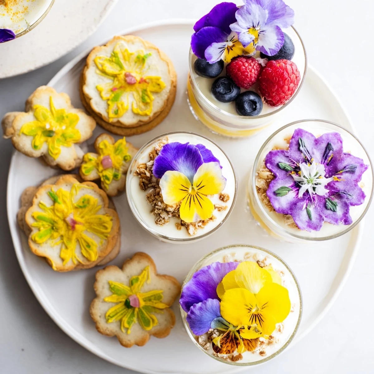 Spring Flower Dessert Tray #51