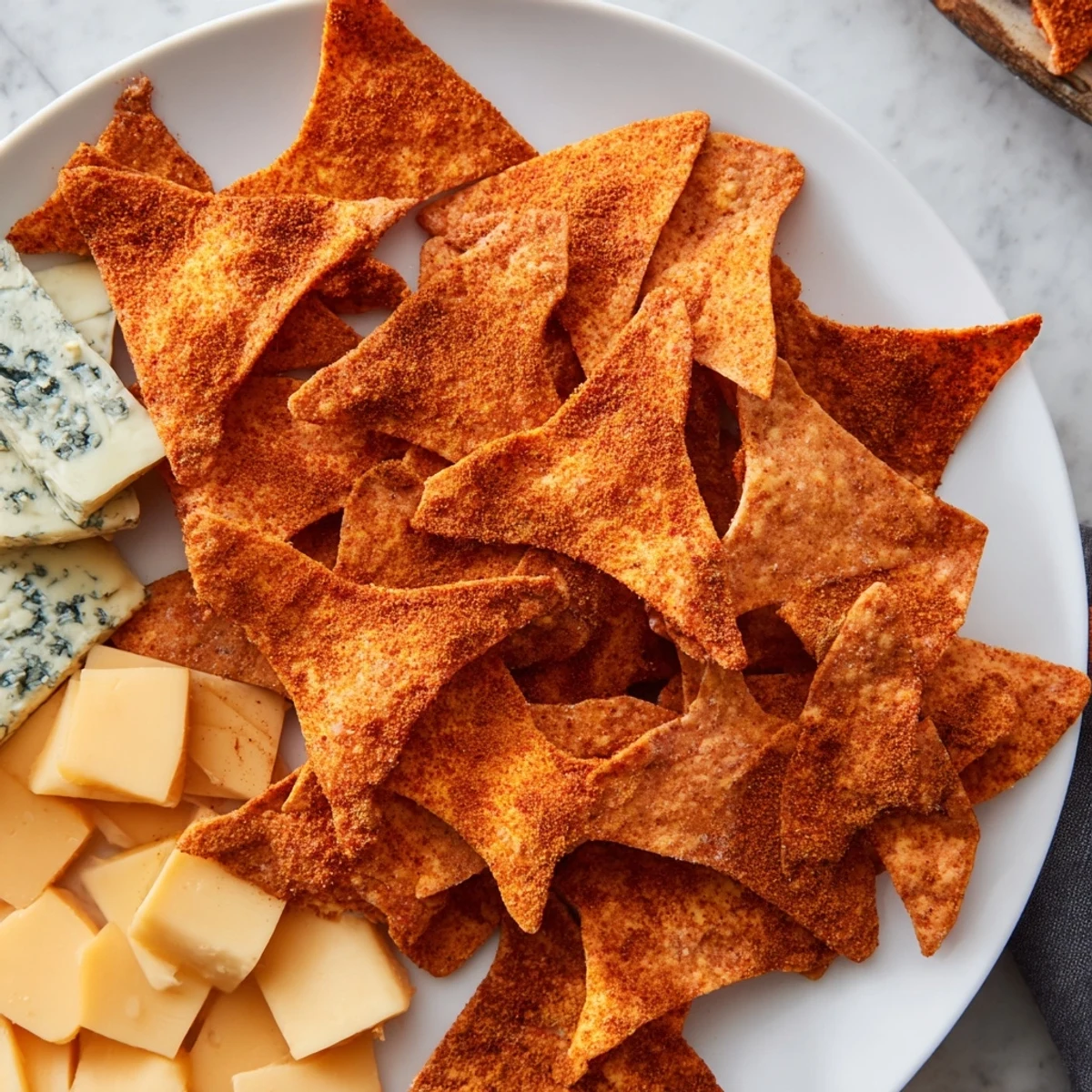 A visually appealing Spooky Night Bat Halloween Board with bat tortilla chips and various snacks.