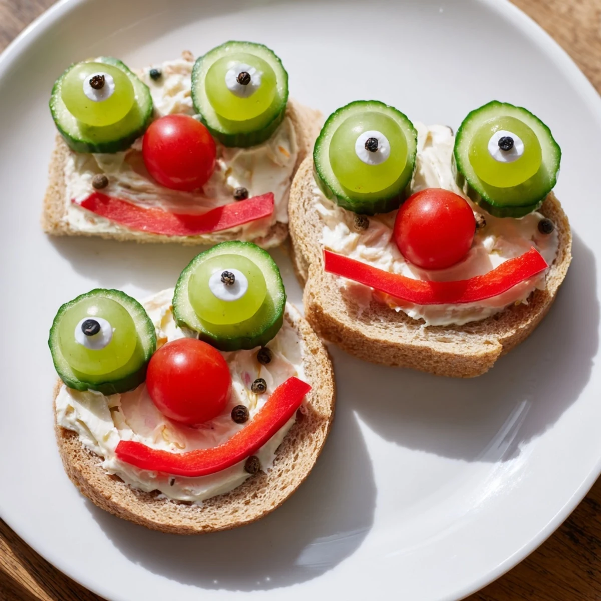 These kid-friendly Prince Charming Froggy Sandwiches feature creamy filling and fun, playful frog faces for lunch.