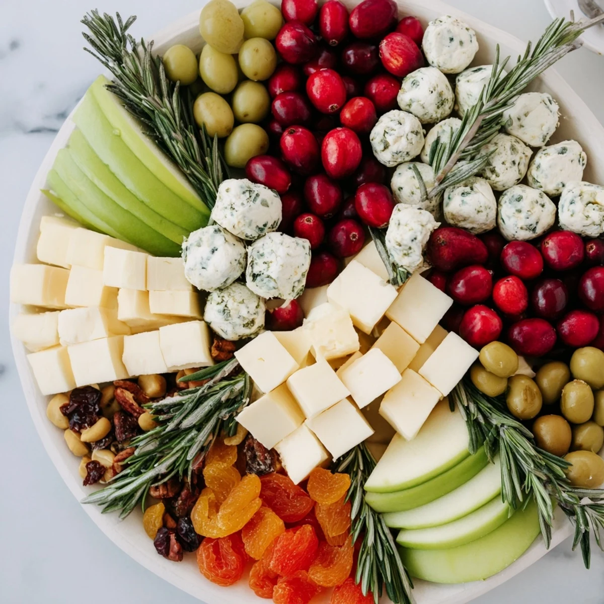 Festliches Cranberry Baum Board #79