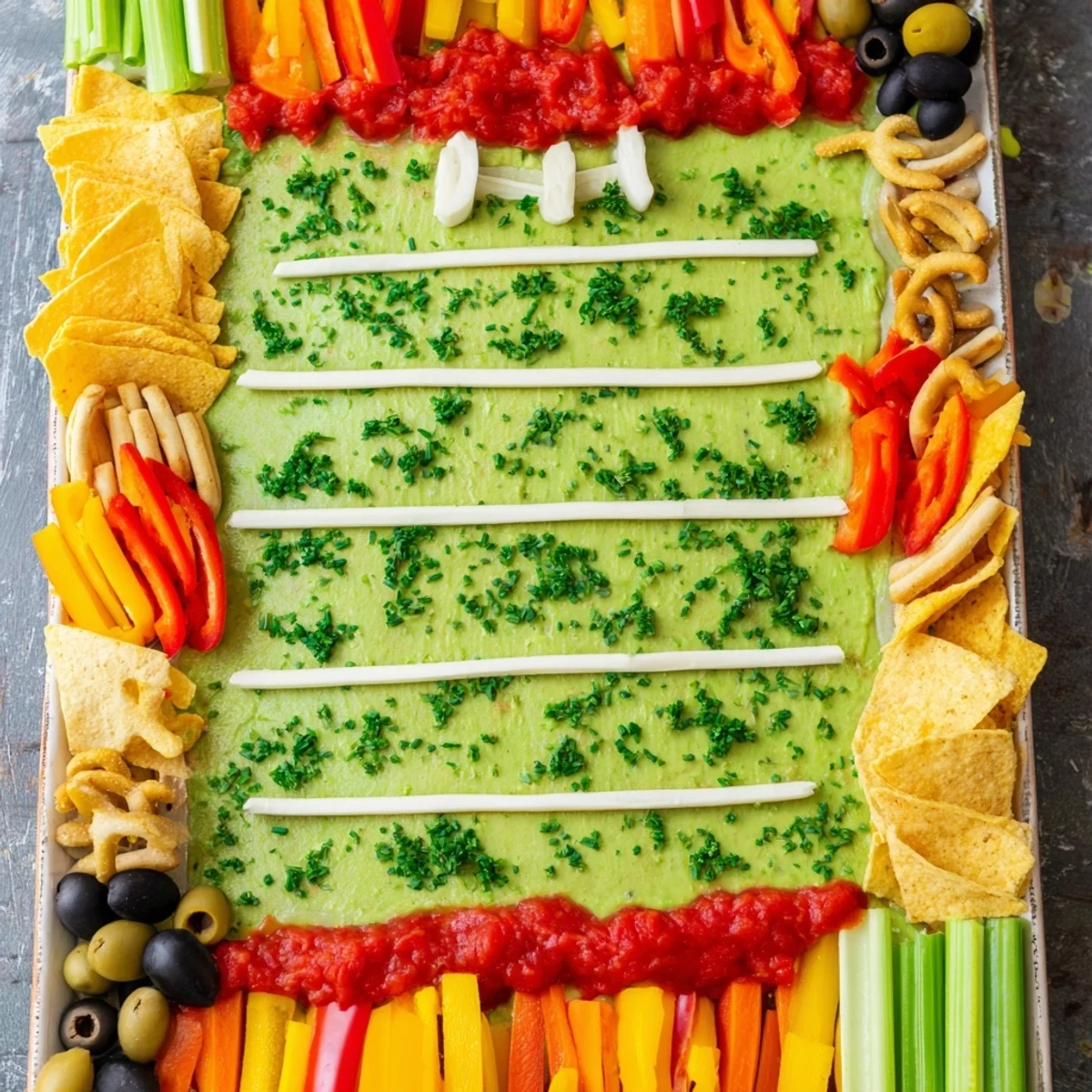 Football Field Snack Board