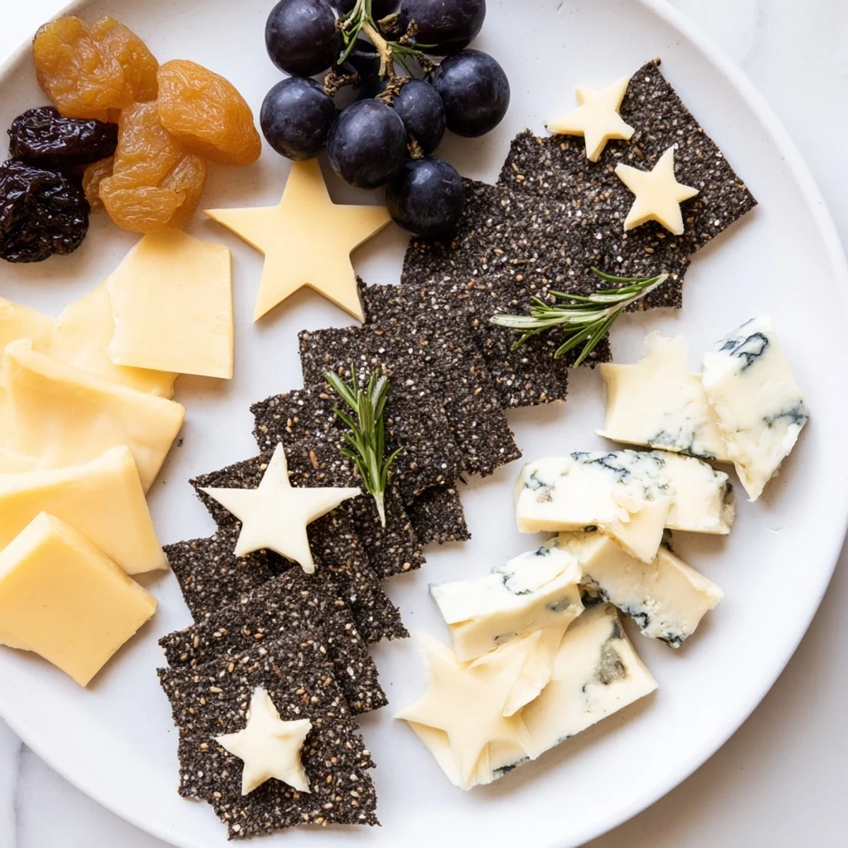 Käsebrett mit Mond & Sternen