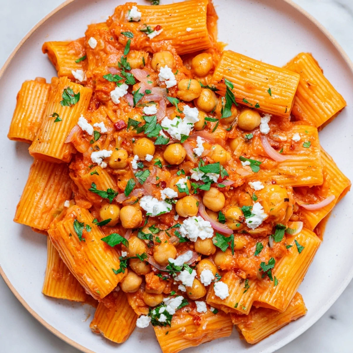 Harissa Kichererbsen Pasta