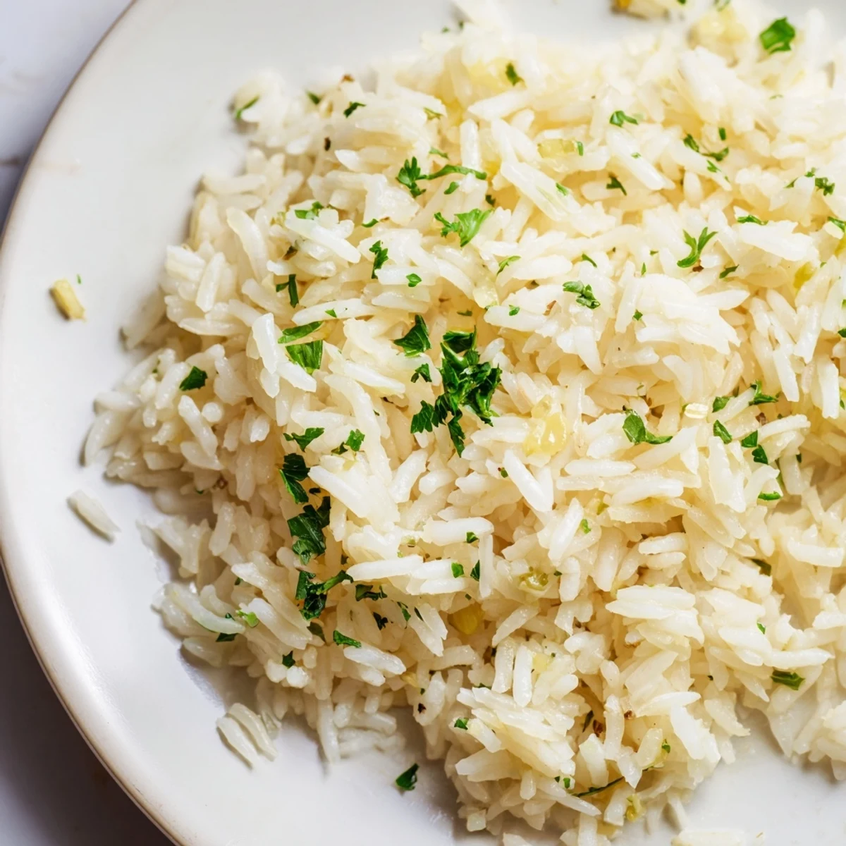 Knoblauch Butter Reis Genuss