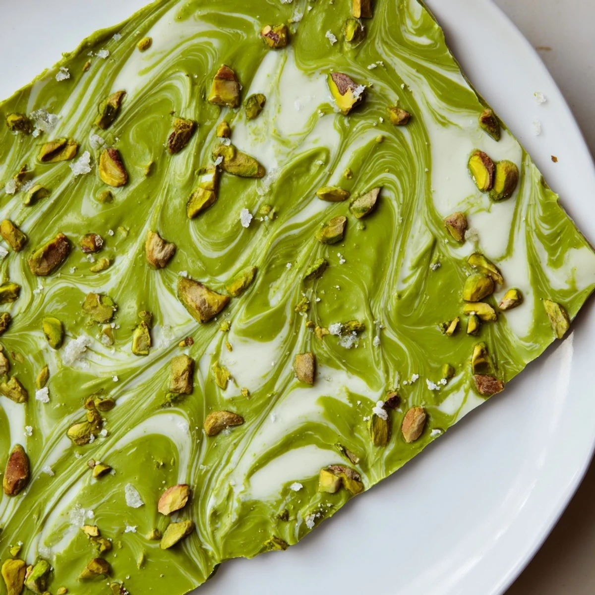 Pistazien Matcha weiße Schokolade