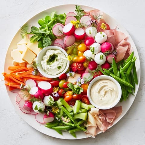 Frühlingskranz Vorspeisenplatte bunt #56