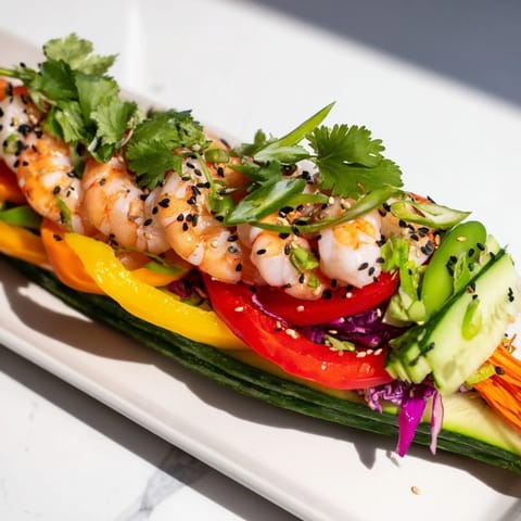 Festive Mighty Dragon Lunar New Year board features colorful shrimp, pork, and vegetables for a celebration.