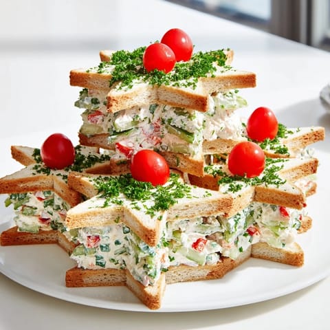 Weihnachtsbaum-Sterne Häppchen #88