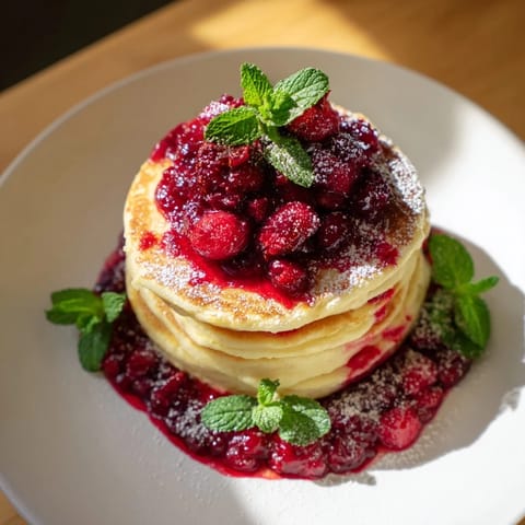 Brunch Pancakes mit Beeren #101