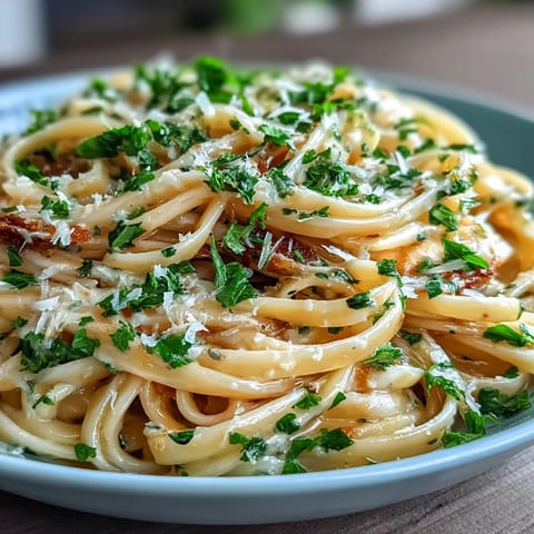 Zitronenbutter Pasta mit Erbsen